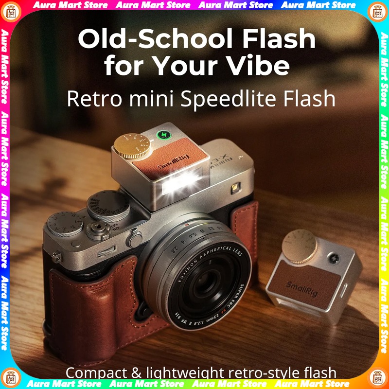 Photography Lighting Kit Portable - Smallrig RS-R20 Retro Mini Speedlite-Blitzgerät für
