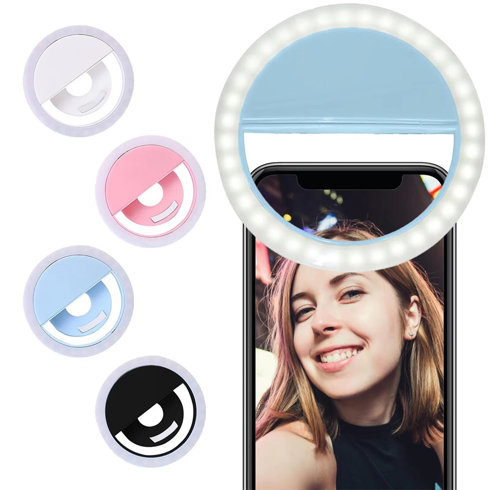 Photography Lighting Indoor - LED-Selfie-Ringlicht mit USB-Ladefunktion für Live-Übertragungen und