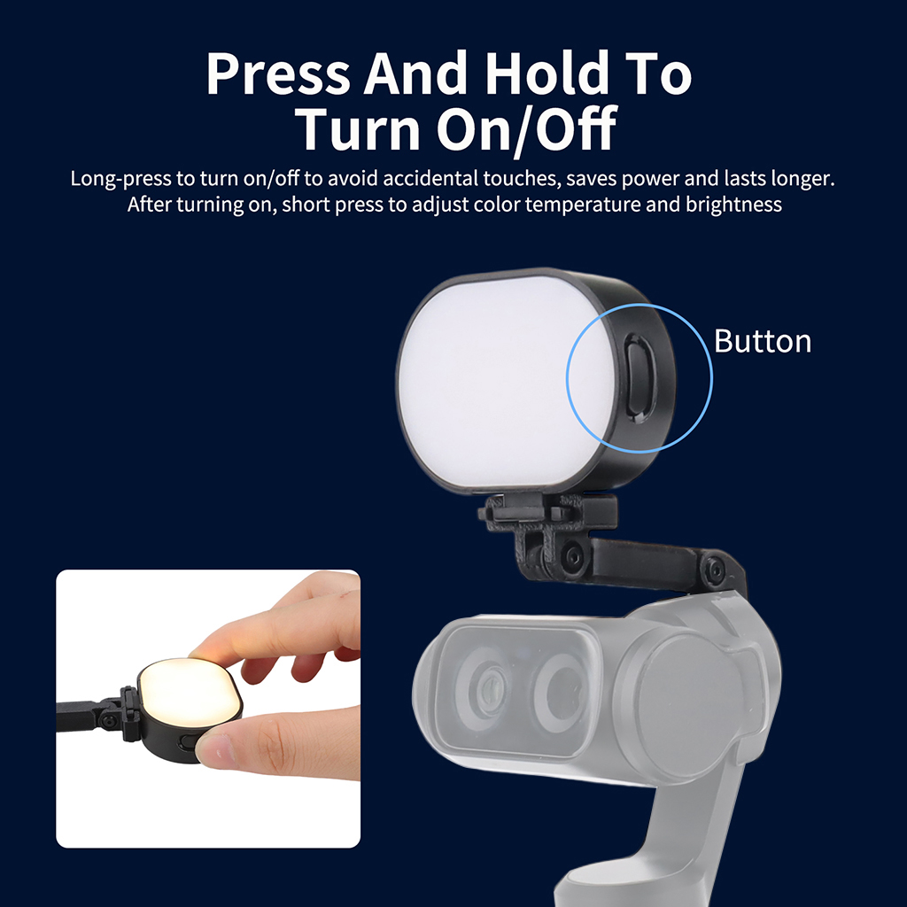 Photography Lighting Kit Portable - Tragbares Gimbal-Fülllicht für Insta360 Luna Ultra,