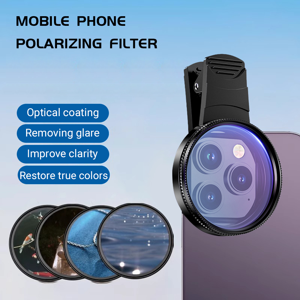 Photography Lighting For Beginners - 52mm Clip-On Smartphone-Kamera-Filter-Set CPL Polarisationsfilter Farbverlaufsfilter