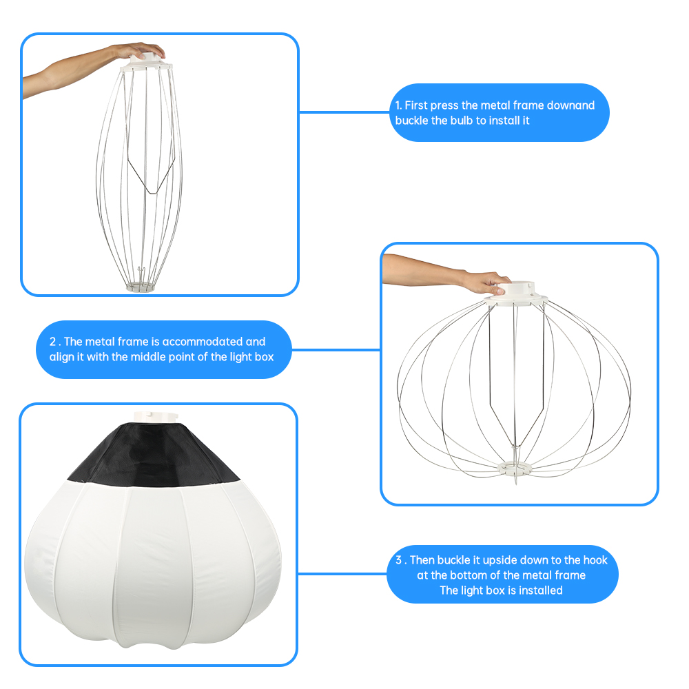 Globe Modifier Round - 65cm Globe Lantern Softbox mit Bowens-