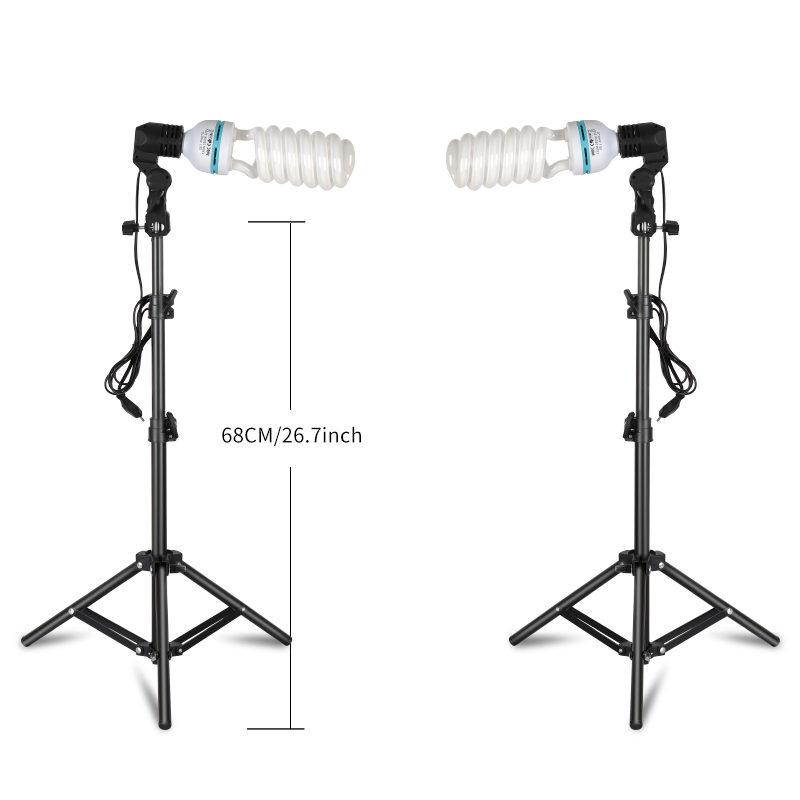 Photography Lighting Kit Portable - 2-teiliges 135 W 5500 K Fotografie-Beleuchtungs-Dauerbeleuchtungs-Set,