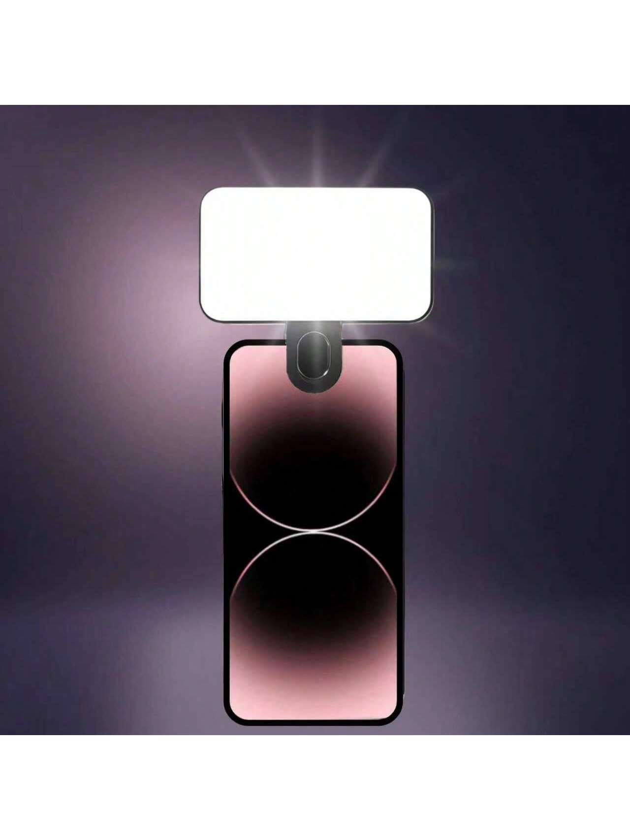 Photography Lighting Stick - Mini-Clip-On-Selfie-Ringlicht, wiederaufladbar, LED-Handy-Fülllicht, dimmbar, für Vlog,
