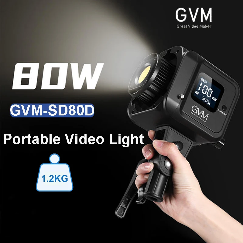 Photography Using Lighting - GVM SD80D 80W Bi-Color LED-Videoleuchte 2700K-7500K
