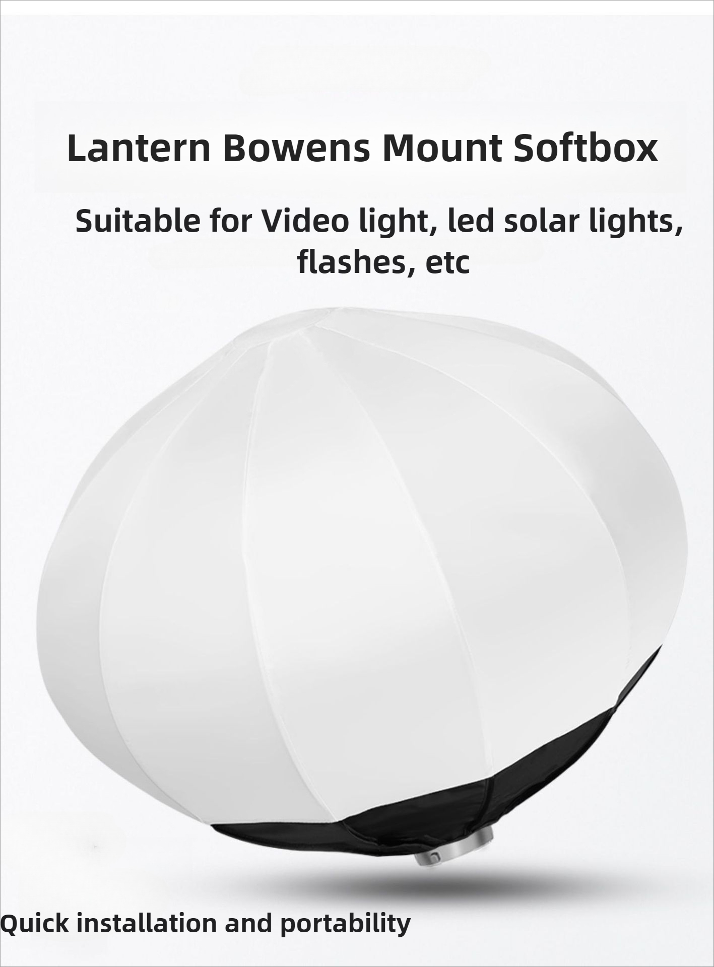 Globe Modifier Round - Globus Laterne Softbox 55 cm 65
