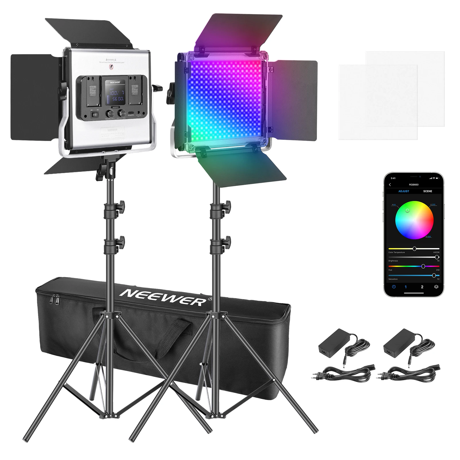 Neewer 660 RGB LED-Licht mit A – Photography Lighting Kit Neewer Bewertung und Preis