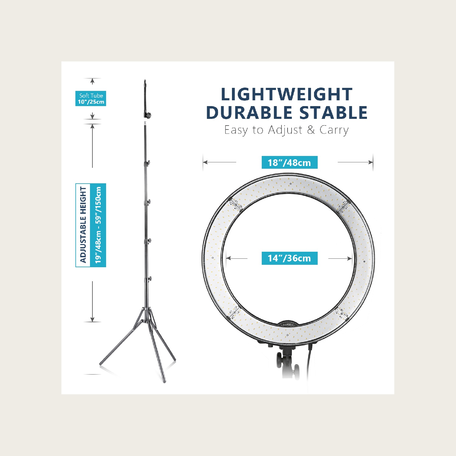 NEEWER RL-18 18 Zoll 55W 5600K – Photography Lighting Kit Neewer Bewertung und Preis