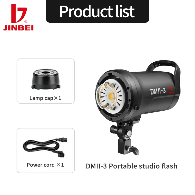 JINBEI DMII-3 Studioblitz 300W – Photography Lighting Kit Portable Bewertung und Preis