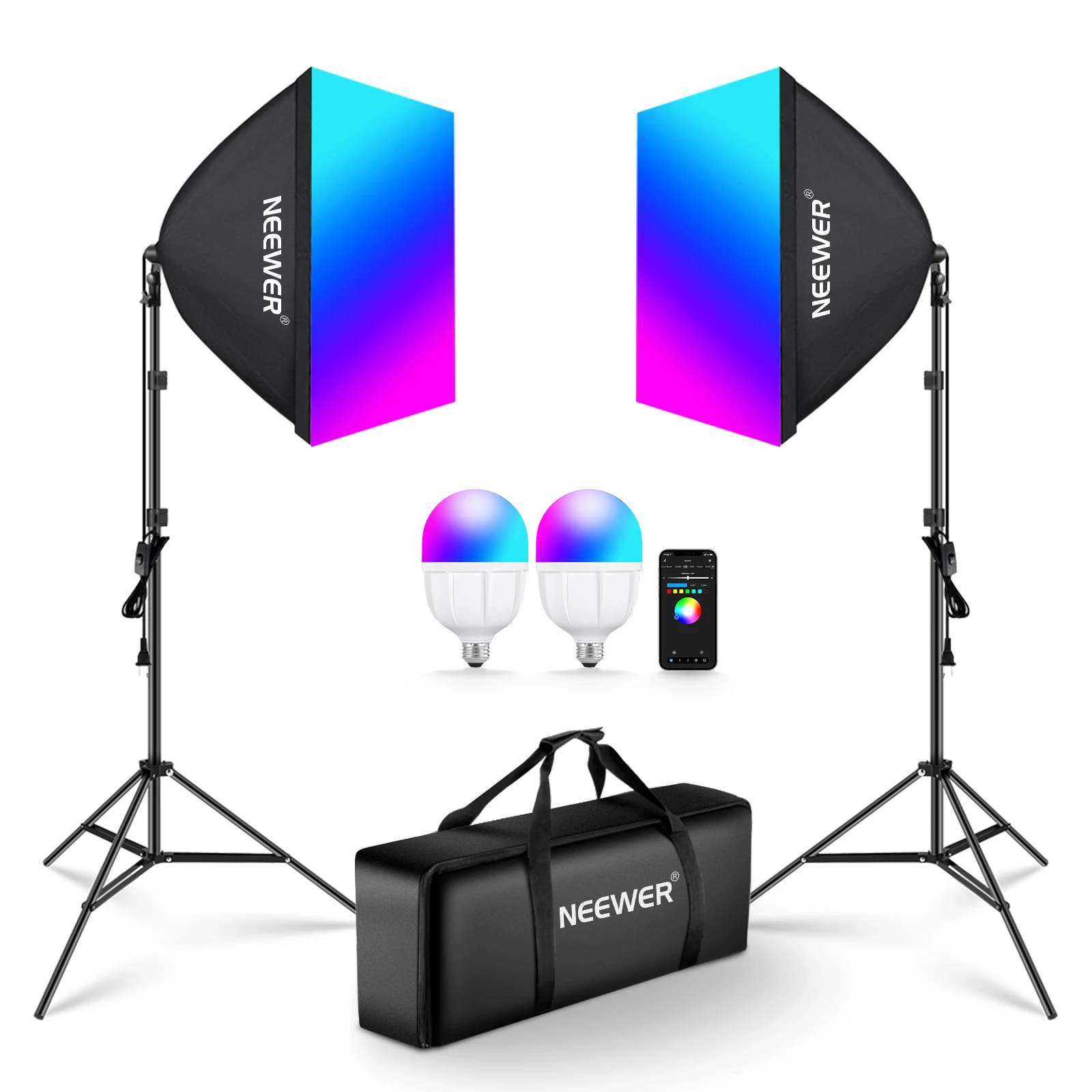 NEEWER RGB Softbox Beleuchtung – Photography Lighting Kit Neewer Bewertung und Preis