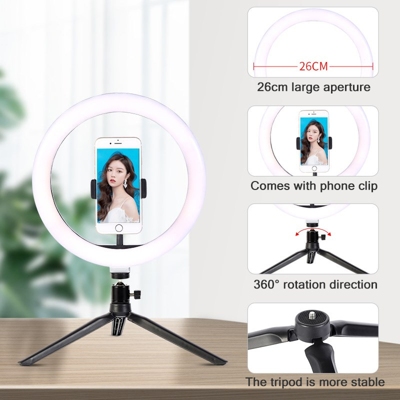 26 cm 10 zoll Led Ring Selfie  – Photography Lighting Set Bewertung und Preis