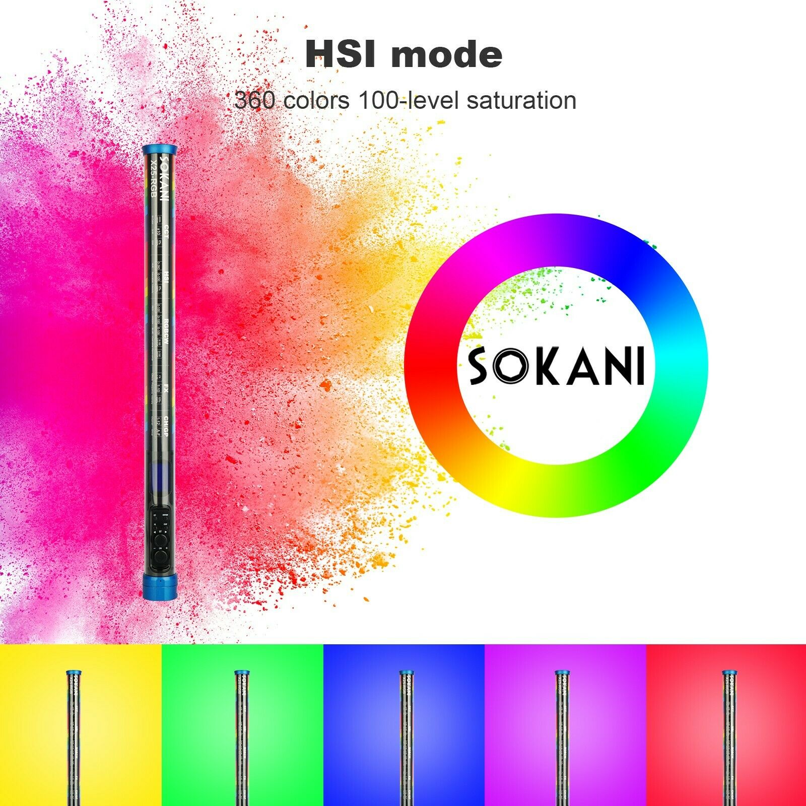 Sokani X25 RGB LED Video Licht – Photography Lighting Stick Bewertung und Preis