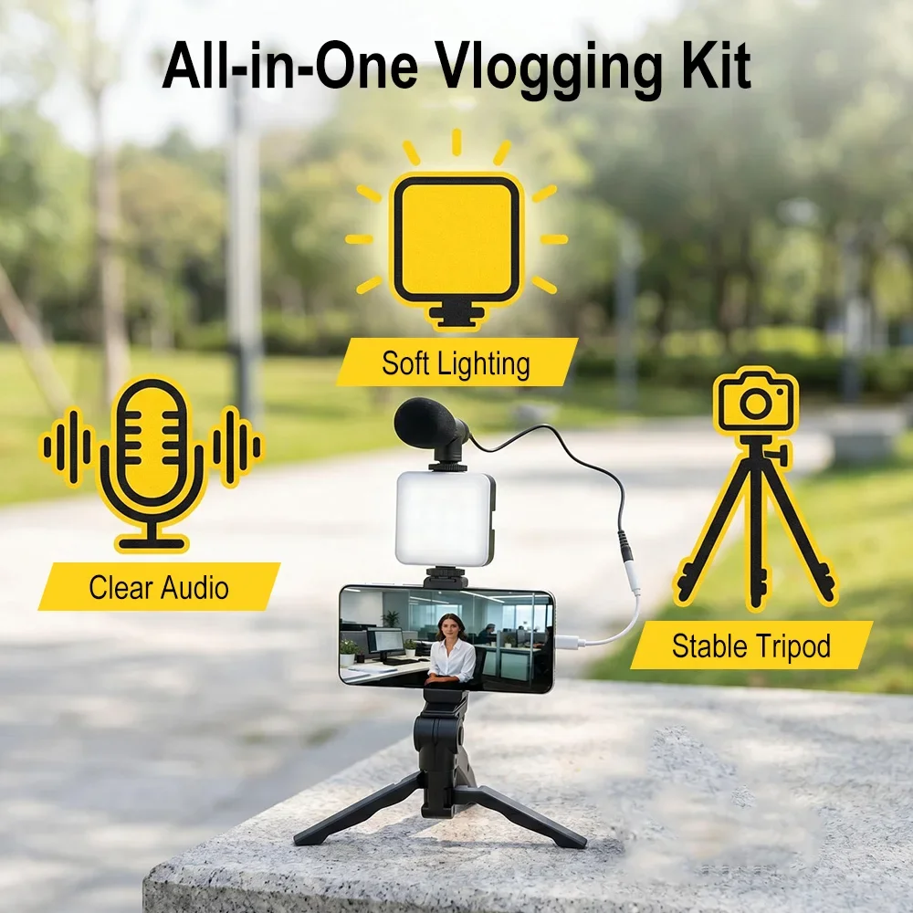 Smartphone-Vlogging-Kit LED-Vi – Photography Lighting Kit Portable Bewertung und Preis