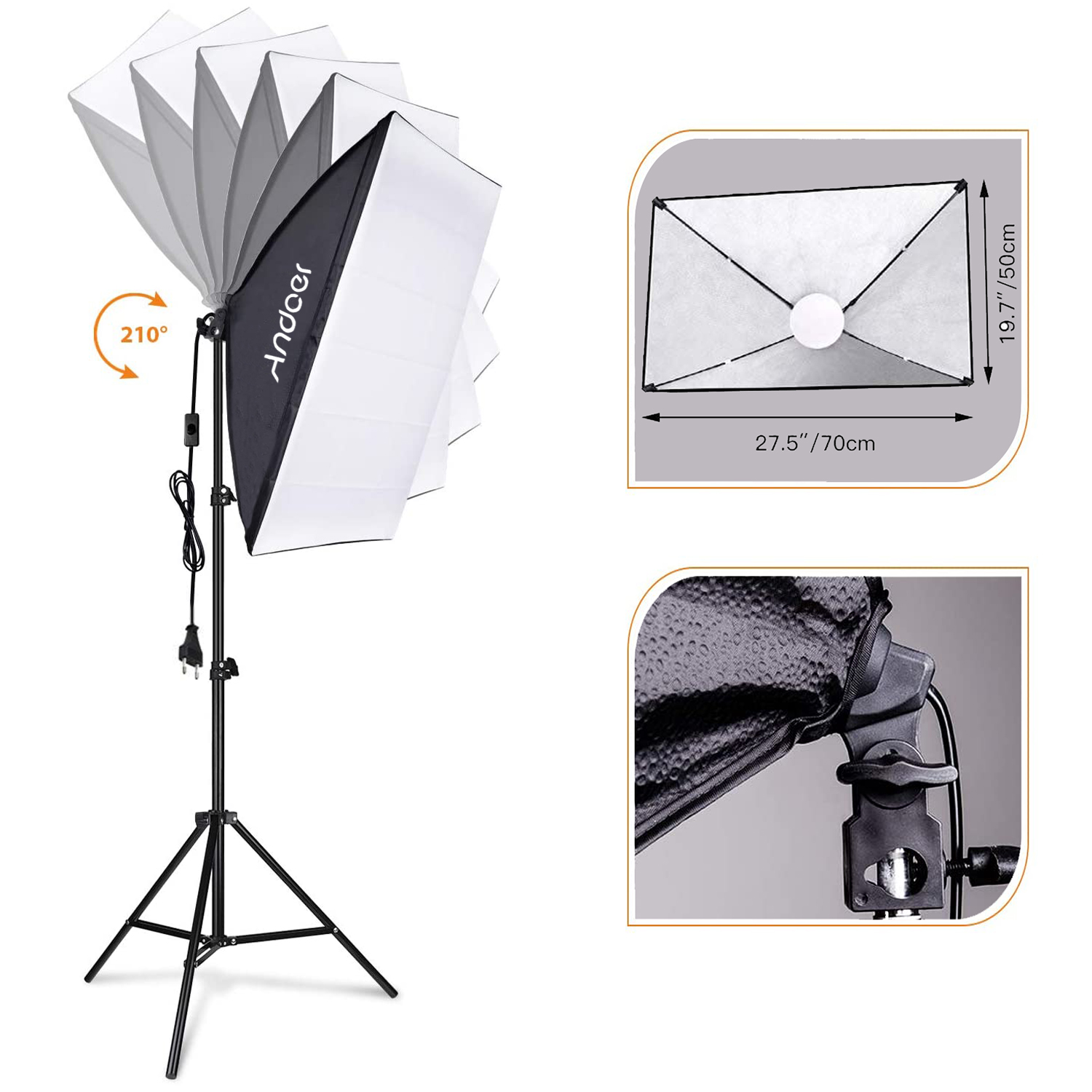 Andoer Softbox-Beleuchtungsset – Photography Lighting Set Bewertung und Preis