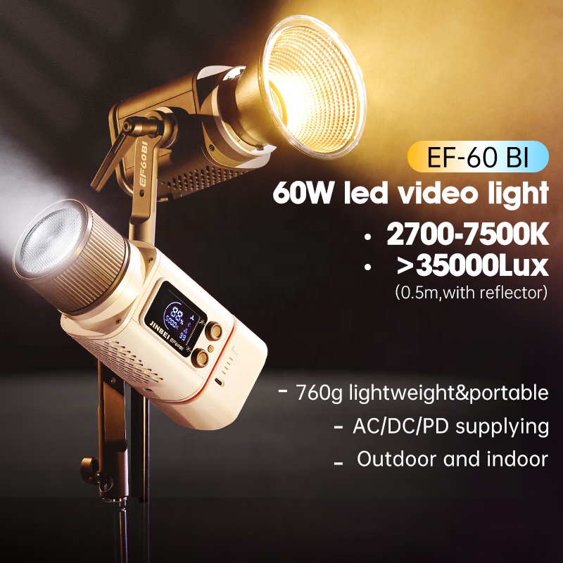JINBEI EF-60BI 60W Fotografie- – Photography Lighting Kit Portable Bewertung und Preis