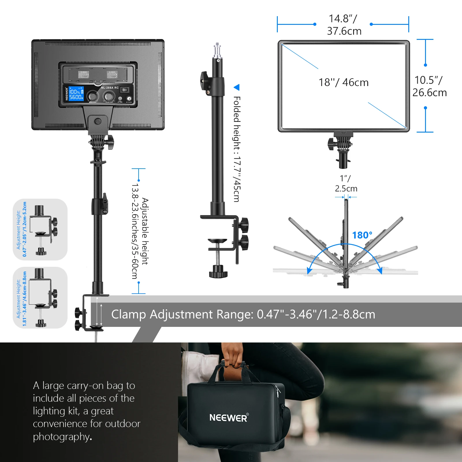 Neewer LED-Videoleuchte mit Ti – Photography Lighting Kit Neewer Bewertung und Preis